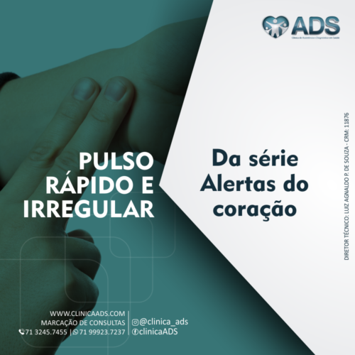 Alertas do coração: Pulso rápido e irregular